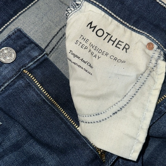 Mother The Insider Crop Step Fray Tongue and Chic Women’s Jeans - Picture 6 of 6